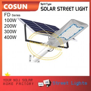 COSUN FD SERIES SOLAR STREET LIGHT SPLIT TYPE 100W 200W 300W 400W