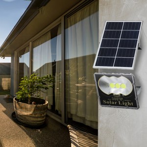 Cosun T-B series Aluminium Outdoor Ip65 Waterproof Remote Control 30w 60w 100w 200w 300w COB Solar LED Flood Light