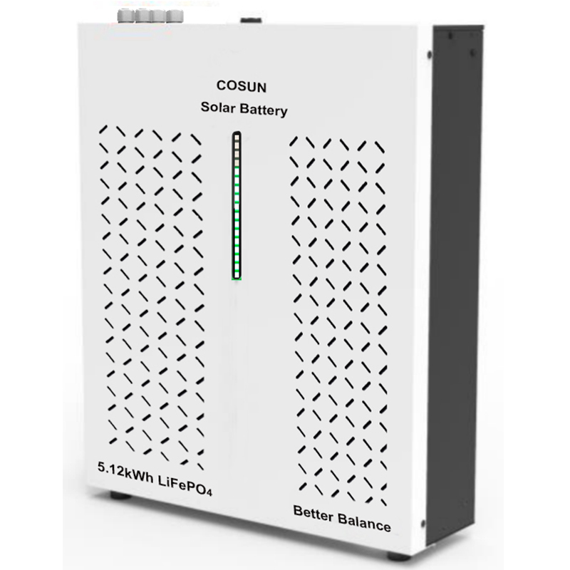 New EES Product Release: Cosun PowerESS 5.12kWh Compact Lifepo4 solar power storage battery system with active balance smart BMS