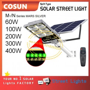 COSUN MN SERIES Suka SOLAR STREET LIGHT SPLIT TYPE 60W 100W 200W 300W 400W