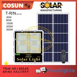 COSUN T-R/N SERIES 30W 60W 100W 200W 300W SOLAR LED FLOOD LIGHTS