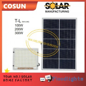 COSUN T-L SERIES RAYLING SOLAR FLOODLIGHT 100W 200W 300W