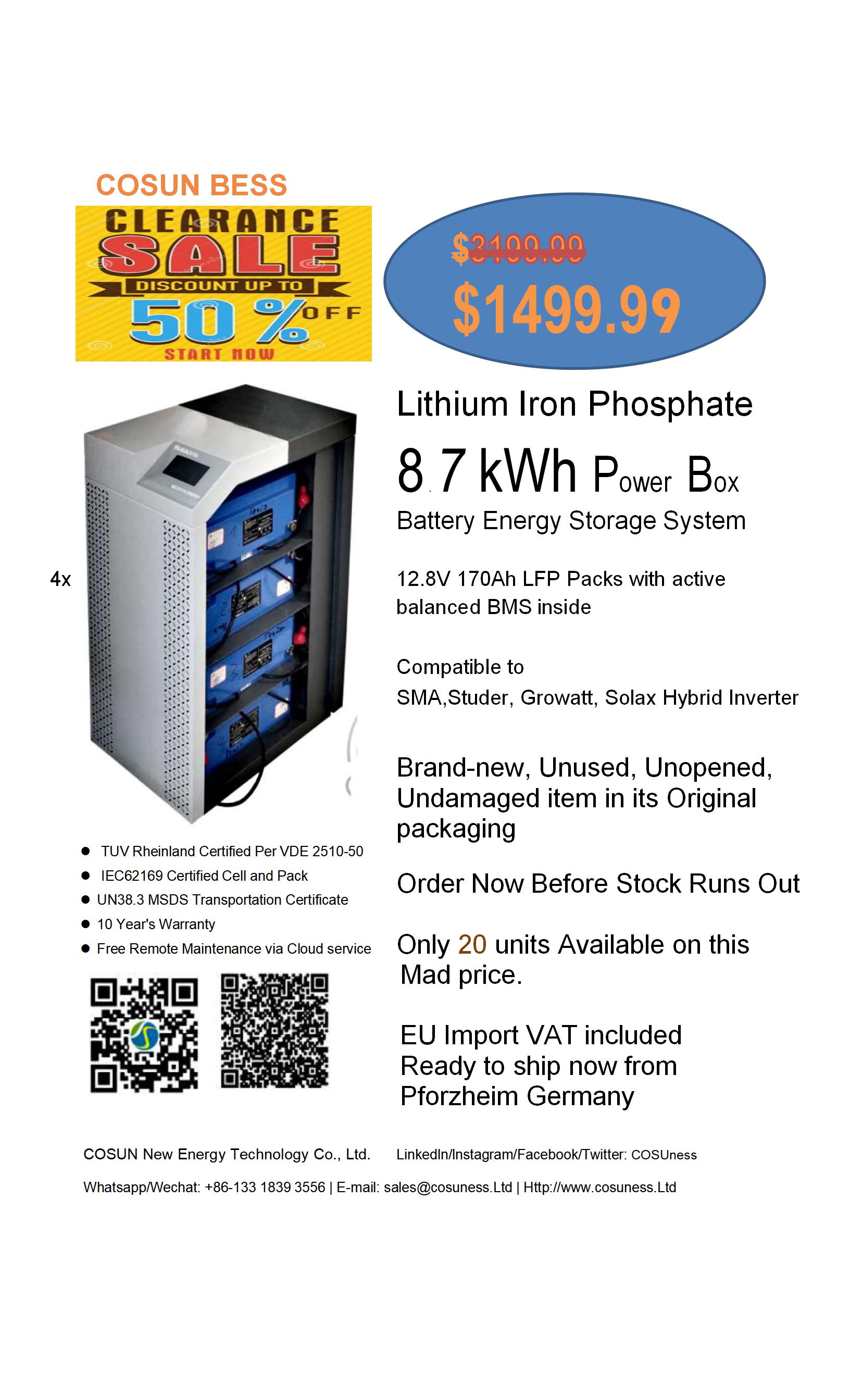 Cosun New Year Special PowerLiFe Battery Offer