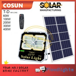 COSUN T-D SERIES RayLong SOLAR FLOODLIGHT 60W 100W 200W 300W 400W
